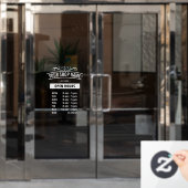 営業時間 ID872 ウィンドウサイン (オフィスドア)