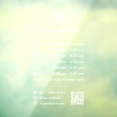 営業時間QRコードソーシャルメディアのアイコン ウィンドウサイン (シート3)