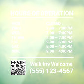 営業時間QRコード窓口 ウィンドウサイン (シート3)