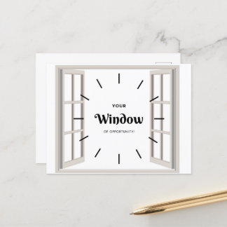 営業案件ポストカードのウィンドウ ポストカード