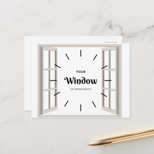 営業案件ポストカードのウィンドウ ポストカード (正面/裏面インサイチュ)