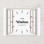 営業案件ポストカードのウィンドウ ポストカード (正面)