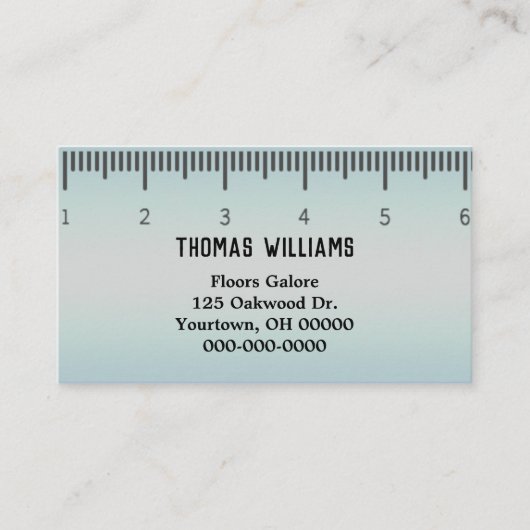 営業用定規グラフィック 名刺 (正面)