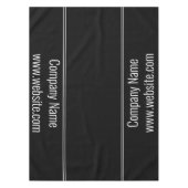 営業白黒会社名文字テンプレート テーブルクロス (正面)