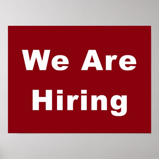 営業窓広告を募集している ポスター (正面)