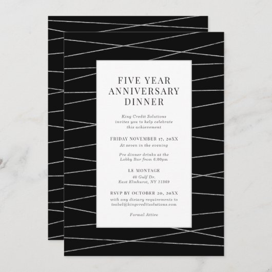 営業記念日招待状 招待状 (正面/裏面)