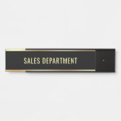 営業部門テンプレートカスタマイズ可能な名前文字 サインプレート (正面)