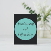 嗅ぎ煙草のように聞こえ、ほこりのように半分も聞こえる ポストカード (スタンド正面)