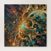 嗅覚フラクタル抽象芸術アート ジグソーパズル (横)