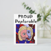 嘆おもしろい誇りを持ったかわしい政治漫画 ポストカード (スタンド正面)