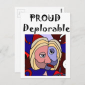 嘆おもしろい誇りを持ったかわしい政治漫画 ポストカード (正面/裏面)