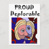 嘆おもしろい誇りを持ったかわしい政治漫画 ポストカード (正面)