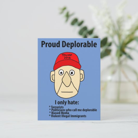 嘆かわおもしろいしい政誇りを持った治漫画 ポストカード (スタンド正面)