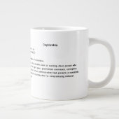 嘆かわしいマグ ジャンボコーヒーマグカップ (右)