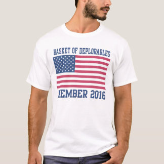 嘆かわしいメンバー2016年の愛国心が強いバスケット Tシャツ
