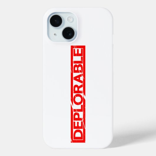 嘆かわしい切手 Case-Mate iPhoneケース (裏面)