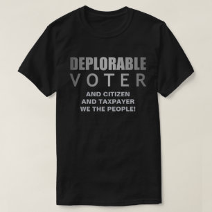 嘆かわしい投票者の市民の納税者私達人々 Tシャツ