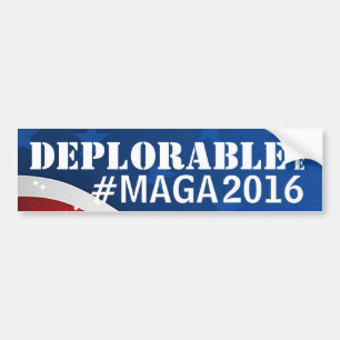 嘆かわしい私は#MAGA/アメリカを素晴らしく再度させます バンパーステッカー