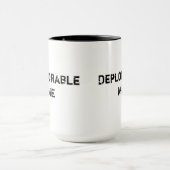 嘆かわしい私黒15のozの信号器のマグ マグカップ (中央)