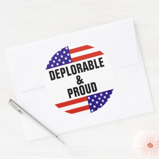 嘆かわしい誇りを持ったと ラウンドシール (封筒)