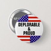 嘆かわしくおよび誇りを持った 缶バッジ (正面&裏面)