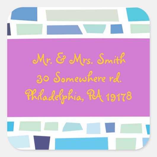 嘆きの壁イスラエルバーバルミツワー事前アドレス スクエアシール (正面)