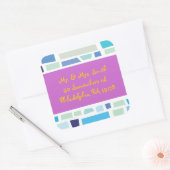 嘆きの壁イスラエルバーバルミツワー事前アドレス スクエアシール (封筒)