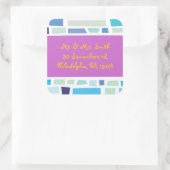 嘆きの壁イスラエルバーバルミツワー事前アドレス スクエアシール (バッグ)