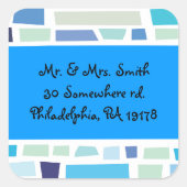 嘆きの壁イスラエルバーバルミツワー事前アドレス スクエアシール (正面)