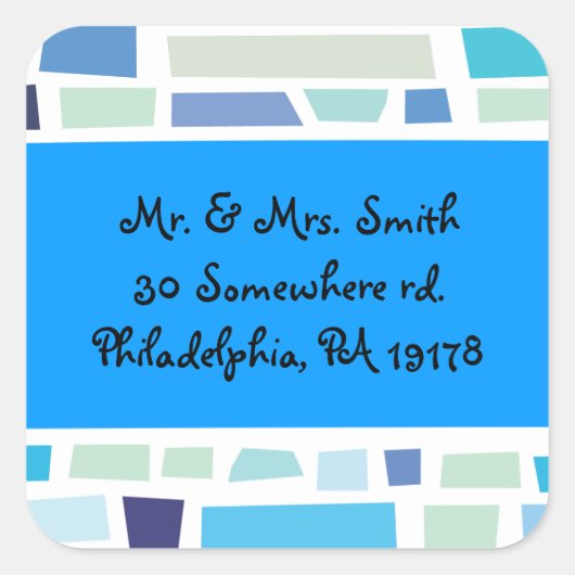 嘆きの壁イスラエルバーバルミツワー事前アドレス スクエアシール (正面)