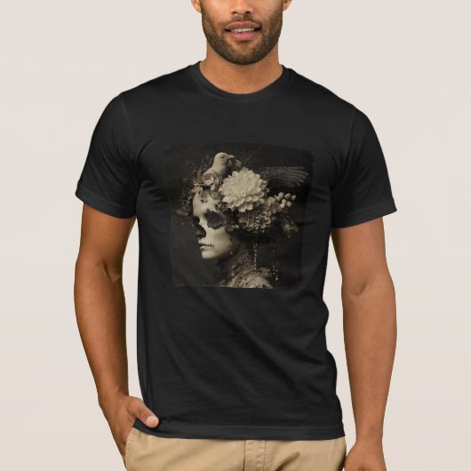 嘆きの悼む者 - ゴシック ファインアート Tシャツ (正面)