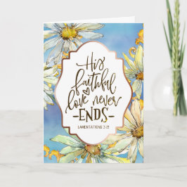 嘆きの3:22彼の忠実な愛は終わらない カード