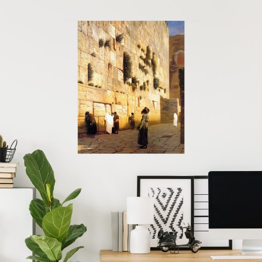 嘆き悲しむ壁 ポスター (ホームオフィス)