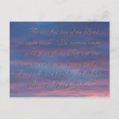 嘆き3:22主の不滅の愛 ポストカード (正面)