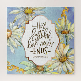 嘆き3:22彼の忠実な愛は終わらない ジグソーパズル