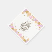 嘆き3:22彼の忠実な愛バレンタイン スタンダードカクテルナプキン (角)