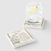 嘆き3:22-23主の堅い愛 ストーンコースター (横)