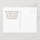 嘆き3:22-23主の堅い愛 ポストカード (裏面)