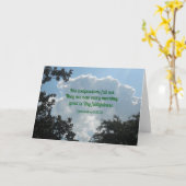 嘆き3:22-23彼の悲しみは失敗しない。 カード (黄色い花)