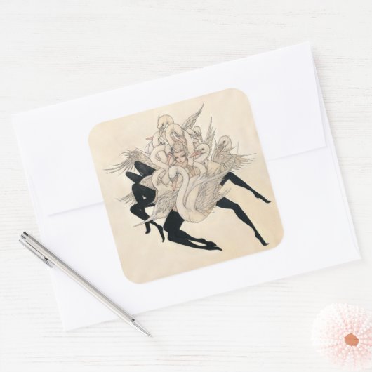 嘆き スクエアシール (封筒)