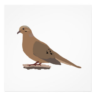 嘆くこと、愛またはカメの鳩のデジタルによって描かれる鳥 フォトプリント