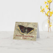 嘆くマント蝶挨拶状 カード (黄色い花)