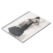 嘆く服、AckermannのRepからのファッションプレート ノートブック (左側)