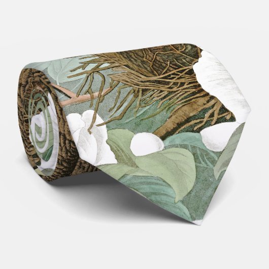 嘆く鳩の鳥の花のAudubonの野性生物のタイ ネクタイ (ロール)