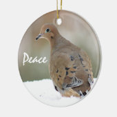 嘆く鳩 セラミックオーナメント (左)