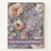 嘆エレガントき悲しむ母への庭園記念贈り物 ノートブック (裏面)