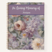 嘆エレガントき悲しむ母への庭園記念贈り物 ノートブック (正面)