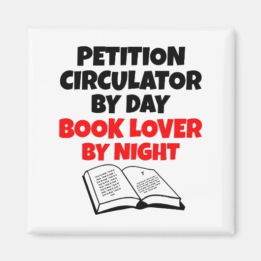 嘆願書サーキュレータ本愛好家 マグネット (正面)