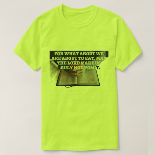 嘔吐祈りの言葉 Tシャツ (デザイン正面)