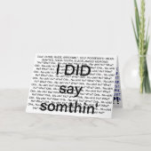 嘘つきと呼ばれて… カード (正面)